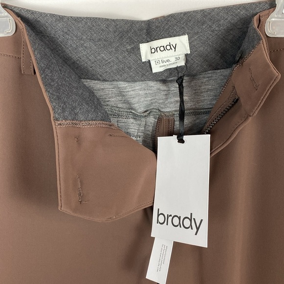 Tom Brady Golf Structured Techtrack Pants in French Roast size 30 - Picture 9 of 13
